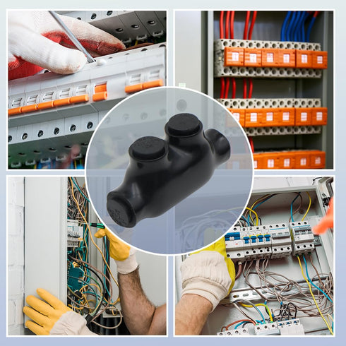 2-14 AWG Insulated Inline Splice Connector Black Wire Connectors,Allen Hex 5/32" Insulated Cable Connectors Pre-Loaded Oxide Inhibitors(1pcs)...