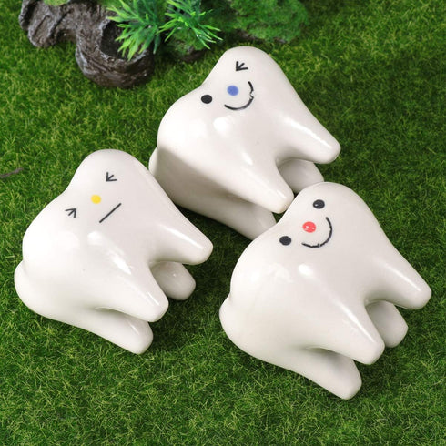 Ceramic Planter Ceramic Planter 2pcs Ceramic Tooth Planter Mini Porcelain Succulents Flower Pot Cute Pen Pencil Holder for Office Home Desk Decor ...