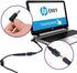 Dongle Tip Adapter Cable for HP 7.4mm to 4.5mm Blue Right Angle Tip Connector Converter DC Cord for HP Stream Spectre Pavilion Envy Elitebook Spli...