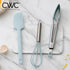COOK WITH COLOR Silicone Cooking Utensils, 3 Pc Kitchen Utensil Set, Easy to Clean Silicone Kitchen Utensils, Cooking Utensils for Nonstick Cookwa...