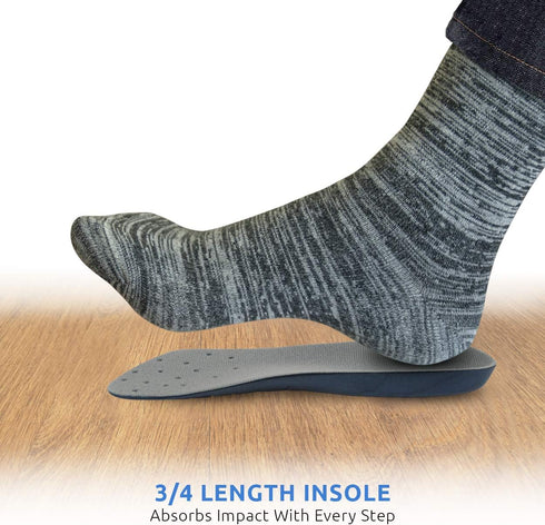 Comfort Zone Heel Pain Relief Inserts Men's, Blue, 8-12, 1 Count...