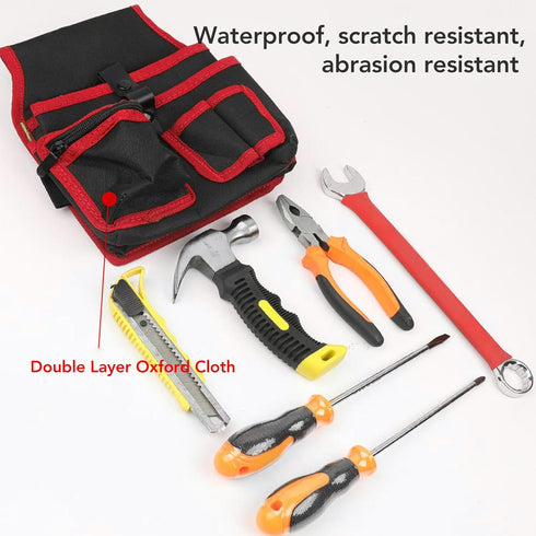 Garden Tool Pouch, Electrical Maintenance Tool Pouch Belt Utility Bag Waterproof Toolkit for Carpenters Hand Tools...