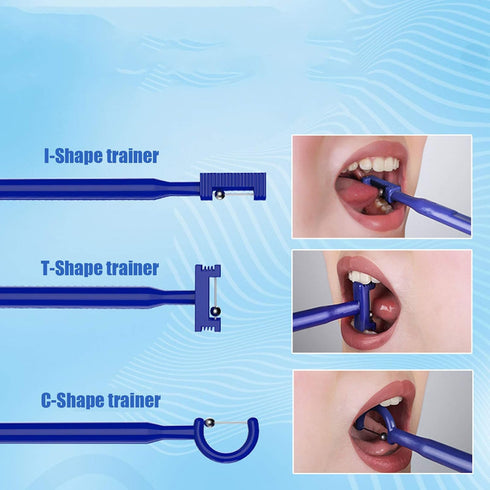 3pcs Tongue Lips Lateralization Training, Oral Muscle Trainer Electric Tongue Muscle Recovery Device for Oral Salivation, Drooling and Dysphagia...