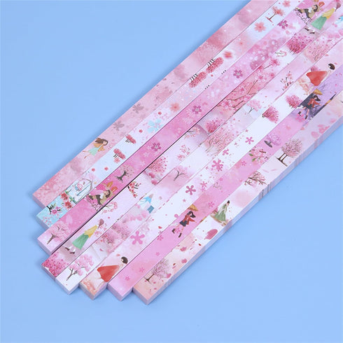 1080 Sheets Origami Star Paper Different Designs of Cute Strips Lucky Star Decoration Folding Paper for DIY Hand Art Crafts, School Teaching Suppl...