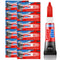 Super Glue, 12-Pack Single-Use Tubes 3 Gram Each, Super Fast, Liquid & Strong Adhesive Superglue, Glue for Hard Plastics, DIY Craft, Ceramics, Fra...