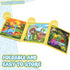 LovesTown Magnetic Travel Puzzles Book, Dinosaur Wooden Magnetic Puzzles for Toddlers Learning Magnetic Puzzles for Road Trip...