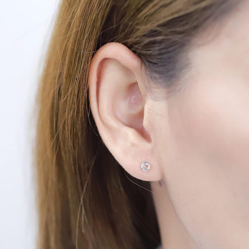 Boma Jewelry Sterling Silver Open Circle Stud Earrings...
