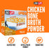 LonoLife Chicken Bone Broth Powder Mix | 10g Protein | Collagen-Rich, Keto & Paleo Friendly | Natural Ingredients | 10 Single-Serve Cups...