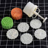 180g 5pcs Cookie Stamps Thickness Adjustable Moon Cake Mold Set, Cookie Press DIY Decoration Hand Press Cutter Cake Dessert Mold...