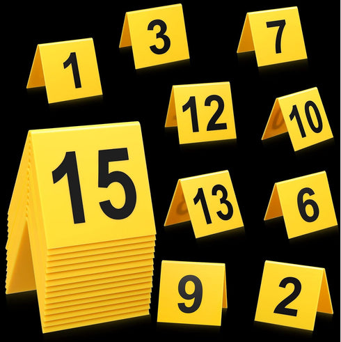 15 Pcs Evidence Markers Crime Scene Markers Tents Crime Scene Decorations Crime Scene Markers Mystery Decorations for Kids Adults Detective Game M...
