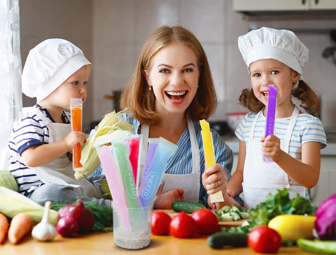 150 Pack Popsicle Bags, Ice Pop Bags for Kids Adults, Disposable Ice Popsicle Molds with Funnel for DIY Healthy Snacks, Yogurt, Fruit Smoothies...