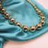 HSQYJ Shiny 14k Gold Beaded Stainless Steel Necklace High Polish Graduated Bead Ball Chain Necklace Fashion Chunky Choker Costume Jewelry Gift for...