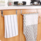 Stainless Steel Towel Rack Bathroom Towel Holder Stand Kitchen Cabinet Door Hanging Organizer Shelf Wall Mounted Towels Bar (1pcs)...