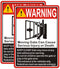 Moving Gate Sign Moving Gate Can Cause Serious Injury or Death Sign 10"x 7" Warning Door Safety Keep Clear Sign Metal Reflective Rust Free Aluminu...