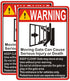 Moving Gate Sign Moving Gate Can Cause Serious Injury or Death Sign 10"x 7" Warning Door Safety Keep Clear Sign Metal Reflective Rust Free Aluminu...
