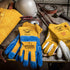 Caiman Premium Split Cowhide MIG/Stick Welding Gloves, Wool Lining, Kontour, Kevlar, Blue/Gold, Large (1512)...