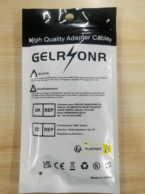 GELRHONR Right Left Angle USB Type C Cable, 90 Degree 18W Fast Charging USB A to USB C Cable (Black-Right-1M)...