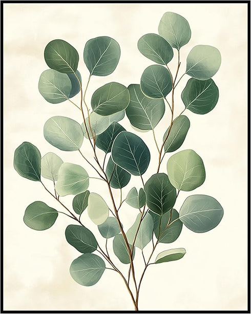 Posterizer 1 pcs-plant leaves-Chic Dainty art for plant lovers 1-Floral & Botanical Art-Workplace & Office Art-Living Room Bedroom Decor- unframed...