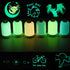 Simthread Glow-in-The-Dark Embroidery Machine Thread, 6 Colors, 1000 Yards, 30WT, 100% Polyester with Long-Lasting Glow - Perfect for Music Festiv...