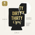 Dirty Thirty Crew Can Coolers Set of 12, Dirty 30 Birthday Decorations for Him and Her - 30th Birthday Party Favors, Party Favors for Women and Me...