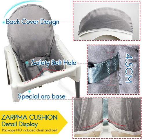 ZARPMA Seat Covers Cushion for IKEA Antilop Highchair, Washable Foldable Baby Highchair Cover IKEA Child Chair Cushion...