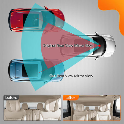 Rear View Mirror, Interior Day/Night Rearview Mirror Replacement for Honda 1998-2013 Accord, 2006-2011 Civic, 2000-2004 Odyssey, 2002-2008 Pilot, ...