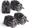 OREI European Adapter Plug, Travel Adaptor for Europe Schuko Countries 2 in 1, for Germany France Iceland Netherlands Russa Greece Spain - Safe Gr...