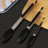 HOTEC Premium Stainless Steel Locking Kitchen Tongs with Silicon Tips, Set of 3-7", 9" and 12" (Black)...