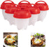 Silicone Egg Cooker, Hard Boiled Egg Maker 6 Pieces Silicone Egg Poachers, Boiled Egg Cooker without Shell, BPA Free Non-Stick Egg Poacher, Fast P...