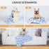 1 Pack 3 Blankets Super Soft Fluffy Premium Cute Elephant Pattern Pet Blanket Flannel Throw for Dog Puppy Cat Blue Small(23x16 inch)...