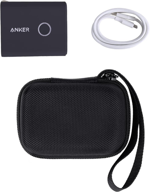 khanka Hard Case Replacement for Anker 45W Wall Charger 5,000mAh 20W Portable Charger, 521 Power Bank (PowerCore Fusion), Case Only (Black)......