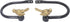 Meriville Set of 2 Decorative Bird Window Curtain Holdbacks for Draperies, Renaissance Gold...
