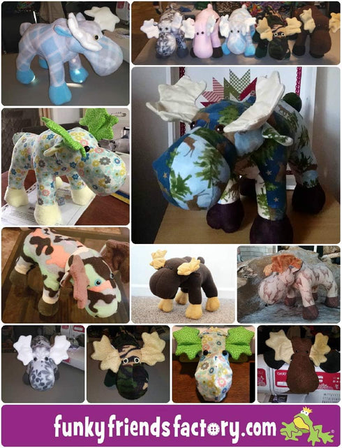 Funky Friends Factory Mickey Moose Sewing Pattern...