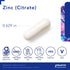 Pure Encapsulations Zinc (Citrate) - for Immune System, Tissue Development & Metabolism* - Mineral Supplement with Enzymes - Highly Absorbable Zin...