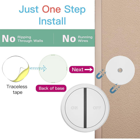 Wireless Remote Control Outlet Plug with Remote Switch, 15A Remote Outlet Switch, 656ft RF Range Remote Control for Christmas Tree, Indoor Lights,...