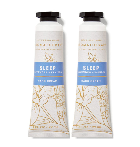 Bath & Body Works Lavender Vanilla Hydrating Hand and Body Cream 1.0 Fluid Ounce, 2-Pack (Lavender Vanilla)...