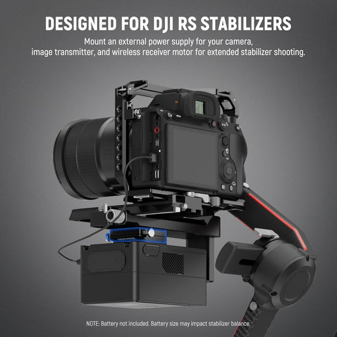 NEEWER Mini V Mount Battery Plate Compatible with DJI RS4 Pro RS3 Pro RS2 RSC2 Gimbal, Quick Release Anti Drop for V Lock & NP-F Battery Compatibl...