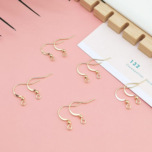 COIRIS 100 Pairs Earwires French Earring Hooks/Dangle Earring Findings Jewelry Making DIY (EH-1008-gold)...