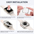 Tensea [2 in 1 for Waterproof Apple Watch Screen Protector Case Series 9 8 7 45mm Accessories, iWatch Hard Diamond Front & Back Bumper Case with T...