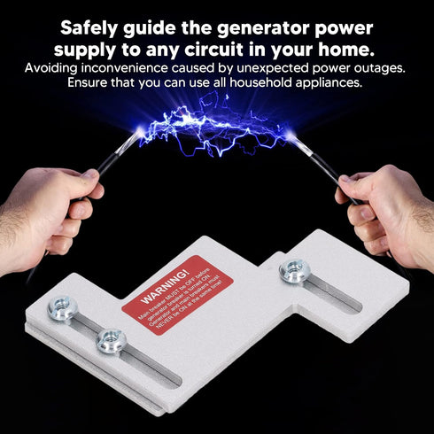 BR-200 Generator Interlock Kit 1-1/4 to 1-1/2in Spacing Main Circuit Breaker Generator Circuit Breaker Safety Lockout Transfer Switch for Cutler H...