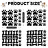 76 Pieces Dog Paw Decal Paw Print Sticker Dog Room Decor for Walls Pup Removable Vinyl Wall Sticker Decoration Animal Footprint for Nursery Bedroo...