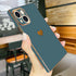 Compatible with iPhone 13 Case Square Luxury Plating Gold for Women Girls Cute Love Heart Pattern Shockproof Raised Full Camera Lens Protection Co...