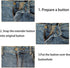 12 Pcs Button Extenders for Jeans, Waist Extender for Jeans, Button Extender, Pants Button Extenders for Men, Button Extender for Pants, Jeans But...