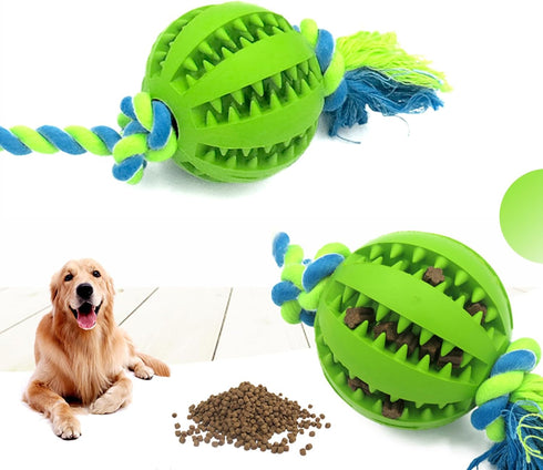 Interactive Rope Toys for Puppies?Adjustable Food Dispensing Dog Toy Balls for Teeth Cleaning and Mental Stimulation to Keep Them Busy, Dog Teeth ...