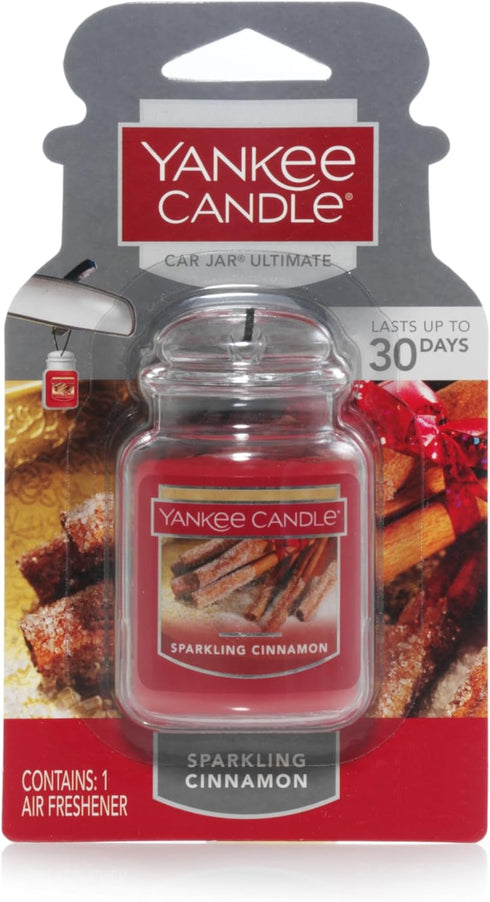 Yankee Candle Car Jar Ultimate, Sparkling Cinnamon, 0.96 OZ...