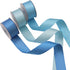Double Face Blue Satin Ribbon for Gift Wrapping Wedding Gift Ribbon Baby Shower Boy 6 Colors Satin Ribbon 1" X 5 Yard Each Total 30 Yds Per Packag...