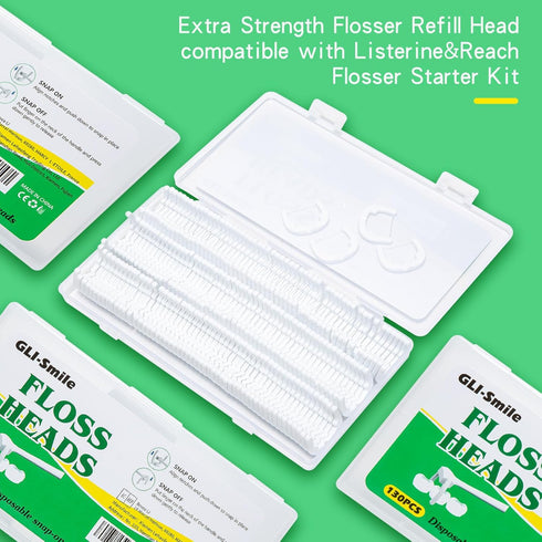 Ultraclean Access Flosser Refill Heads, Effective Plaque Removal for Proper Oral Care & Hygiene, Durable Flosser Refill Heads, PFAS Free, 80ct...