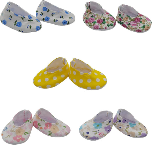 Baby Doll Shoes for 15 -16 Inch Alive Newborn Reborn Baby Dolls, Dolls Shoes for 16 Inch Baby Dolls Girl...