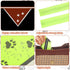 2 Pcs Reflective Dog Bandana Neon Orange Green High Visibility Dog Reflective Gear Dog Reflective Scarf Bib for Dog Camping Night Walking Off Leas...