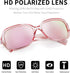 FEISEDY Vintage Square Polarized Sunglasses for Women UV400 Travel Driving Fashion Arcuate Sunglasses B2526...